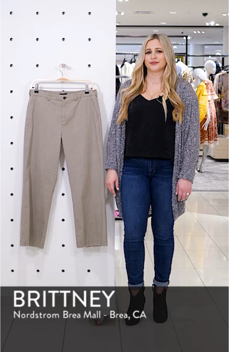 Enzyme Wash Crop Boyfriend Pants, sales video thumbnail