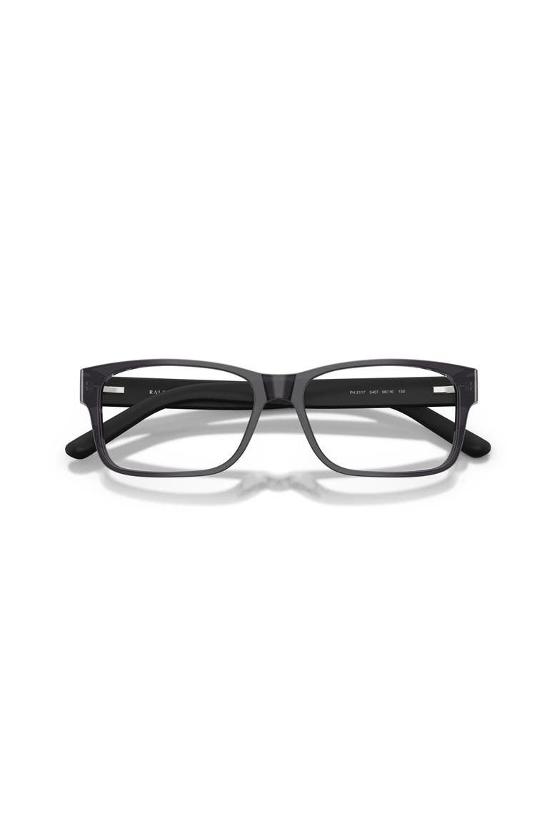 54mm Rectangle optical glasses, Alternate, color, Grey