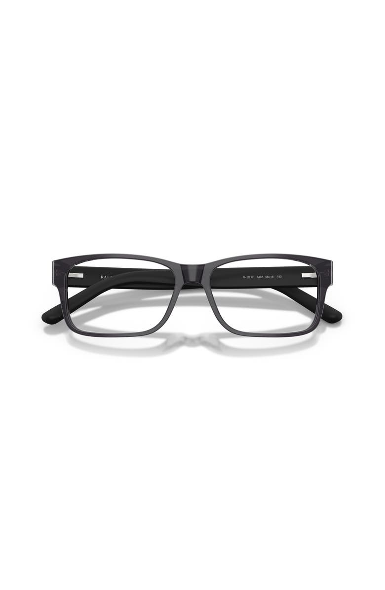 Polo Ralph Lauren 54mm Rectangle optical glasses, Alternate, color, Grey
