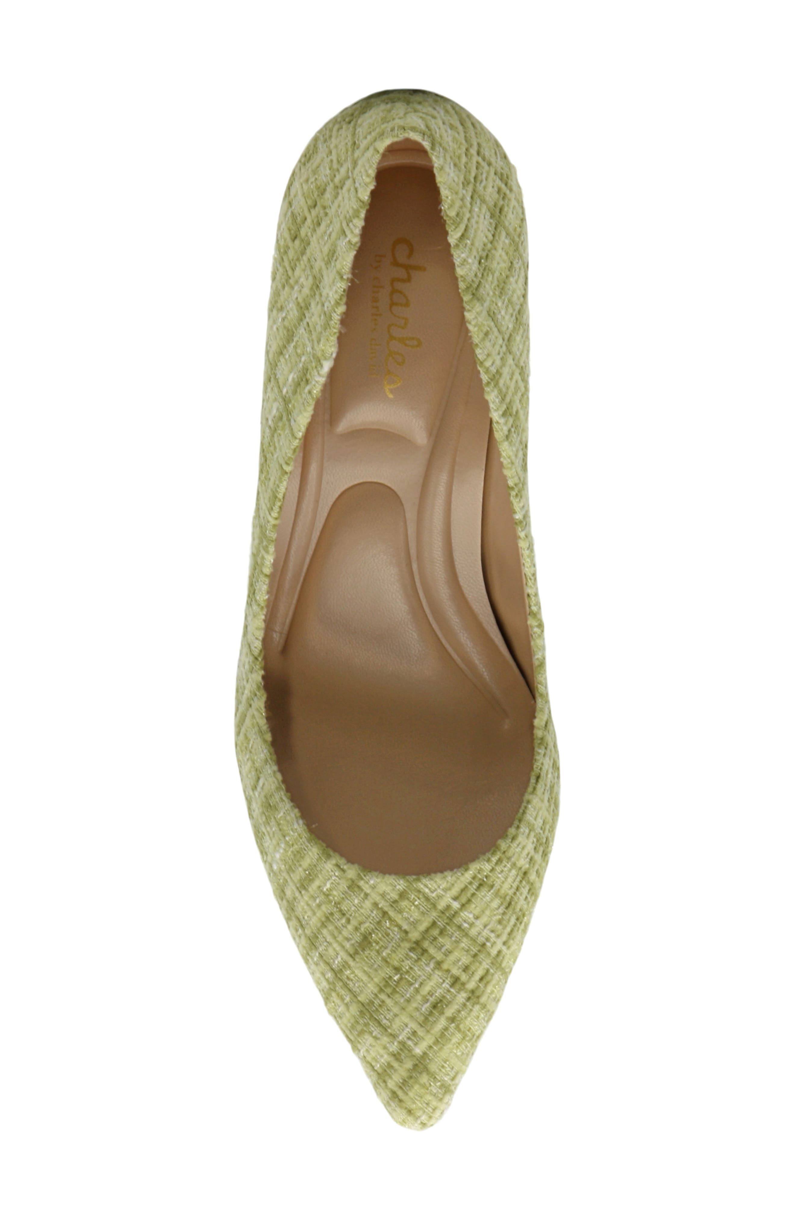 Charles by Charles David Angelica Pointed Toe Pump, Alternate, color, Chartreuse