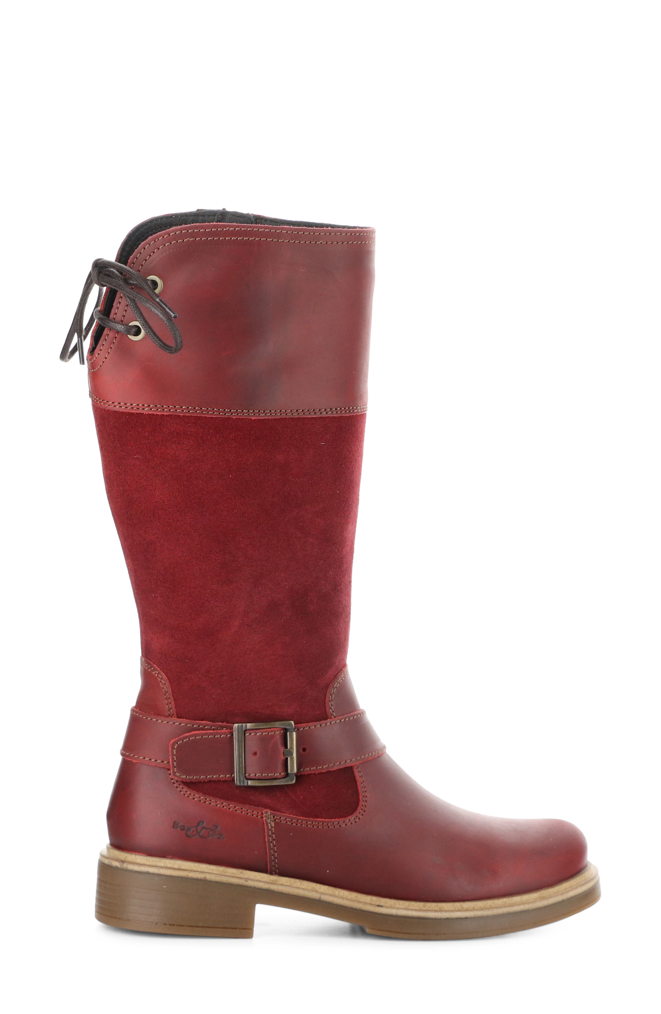 Bos. & Co. Mateo Waterproof Knee High Boot, Alternate, color, Red/Sangria/Red Sadd