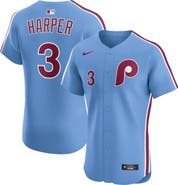 Nike Men's Nike Bryce Harper Light Blue Philadelphia Phillies Alternate Elite Jersey