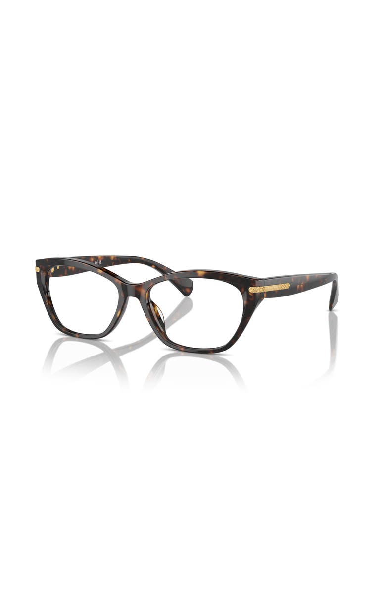 RALPH 55mm Rectangle optical glasses, Main, color, Tortoise