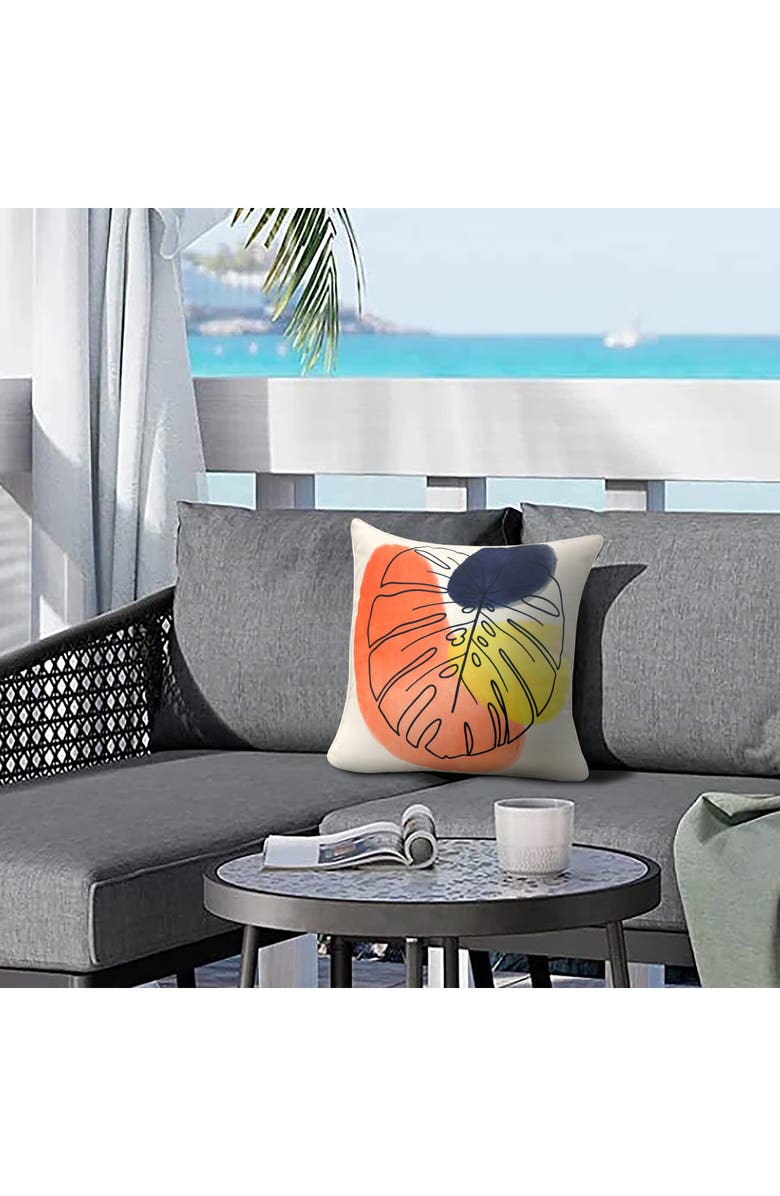 Outdoor Decor by Commonwealth Outdoor Throw Pillow, Alternate, color, Orange Multi