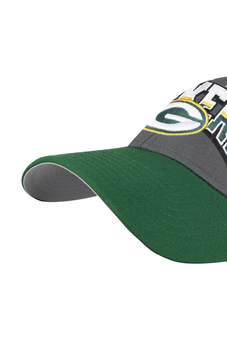 Men's '47 Charcoal Green Bay Packers Split Block MVP Adjustable Hat, Alternate, color, Charcoal