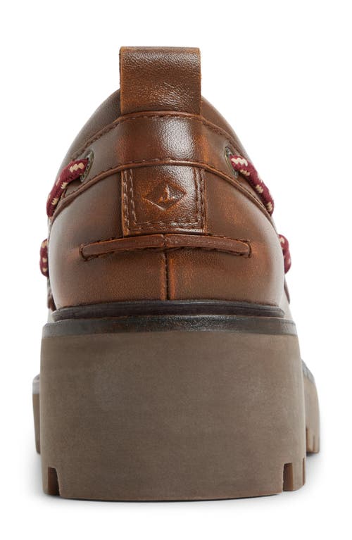 Sperry Top-sider® Authentic Original 3-eye Lug Sole Boat Shoe In Brown
