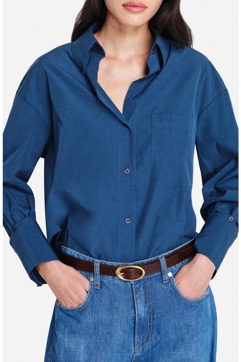 J.D. Cotton Shirt, Main, color, BLUE WING TEAL