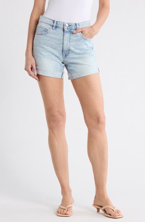 Zoie High Rise Denim Shorts