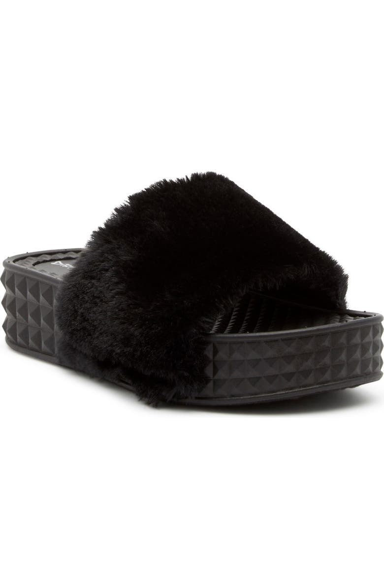 Dirty Laundry Sonny Faux Fur Slide Sandal, Main, color,