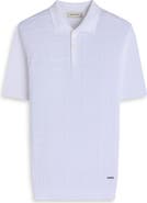 Bugatchi Textured Grid Polo Sweater