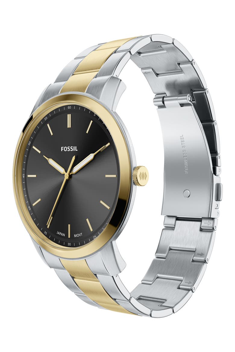 Minimalist Bracelet Watch, 44mm, Alternate, color, TWO TONE