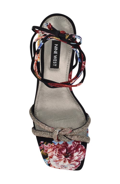 Shop Nine West Raqchel Ankle Wrap Sandal In Black