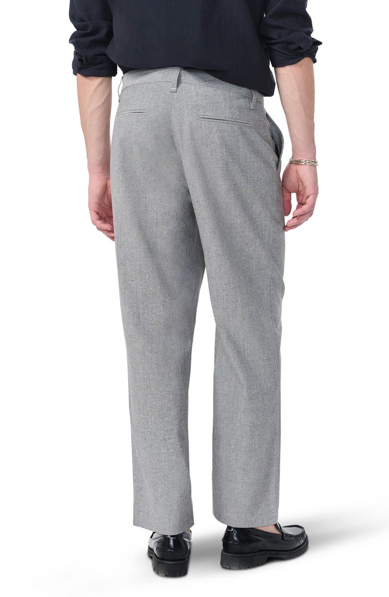 rag & bone Donegal Baggy Wool & Linen Blend Pants, Alternate, color, Grey