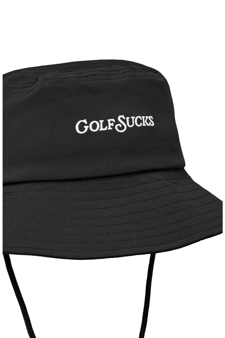 Golf Sucks Bucket Hat, Alternate, color, BLACK