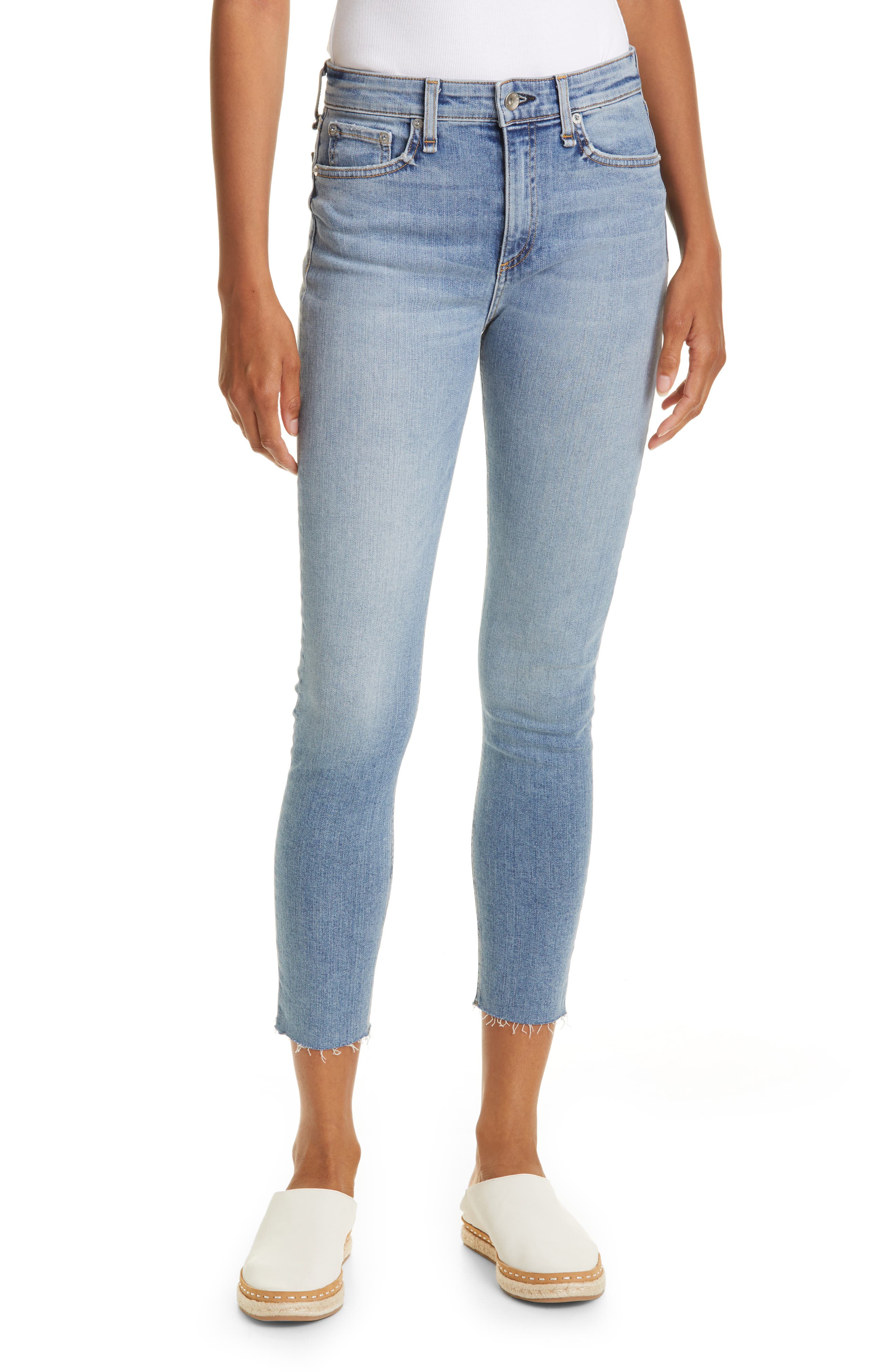 rag & bone High Waist Ankle Skinny Jeans