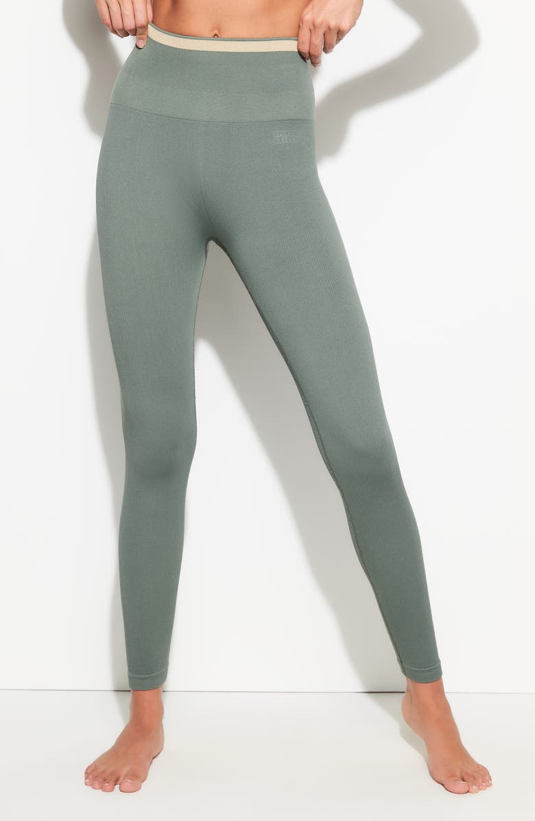 Spiritual Gangster Love High Waist 7/8 Leggings, Alternate, color, Agave