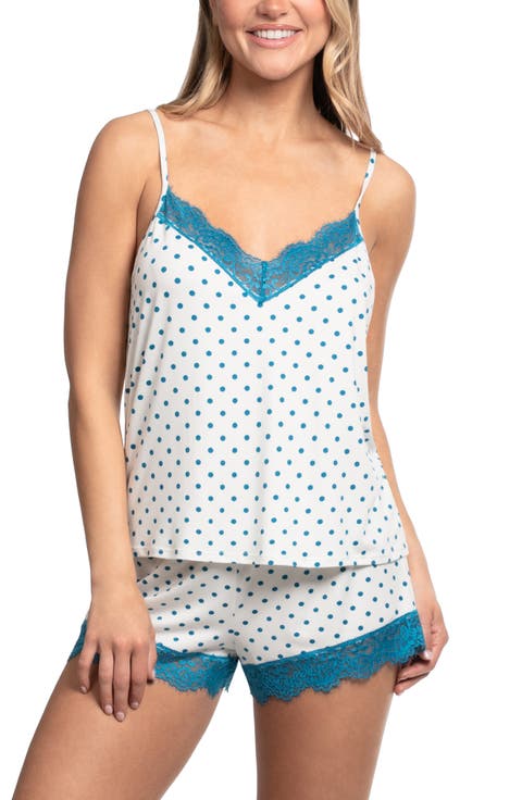 Aimme Polka Dot Jersey Pajamas