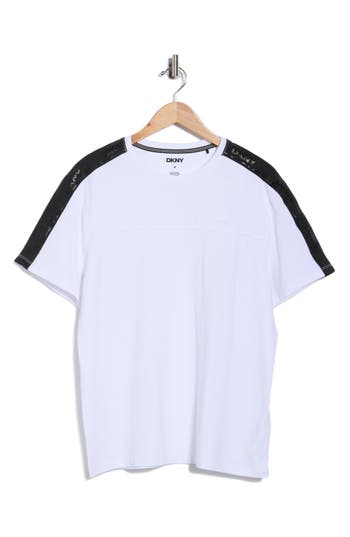 Dkny Sportswear Paulo Stripe Logo T-shirt In White