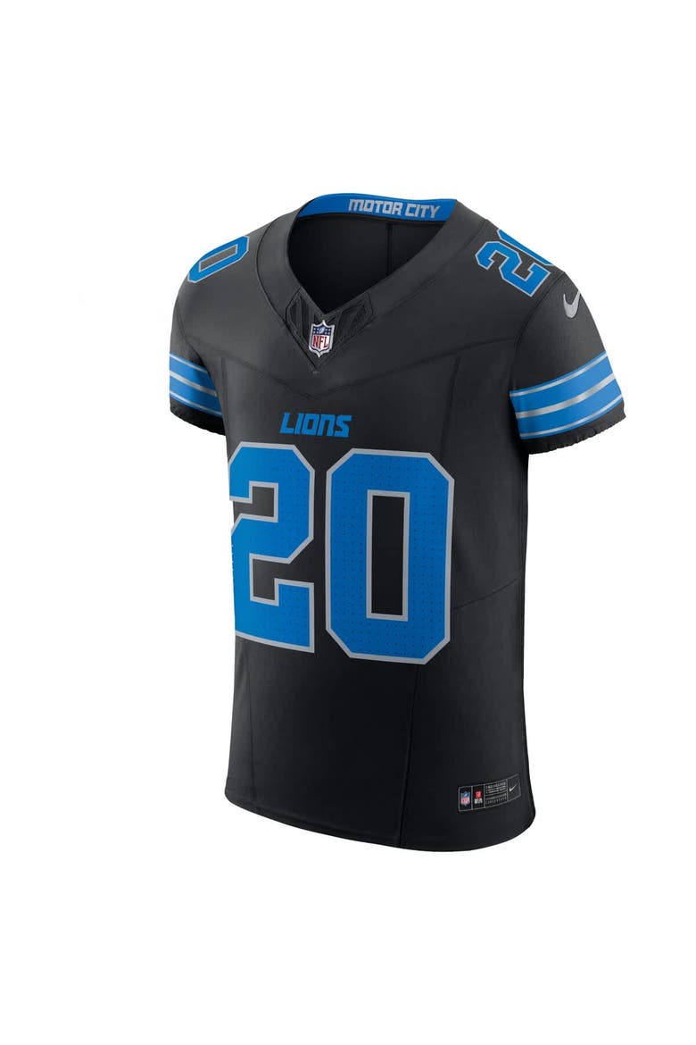 Men's Nike Barry Sanders Black Detroit Lions Retired Player Alternate Vapor F.U.S.E. Elite Jersey, Alternate, color, Black
