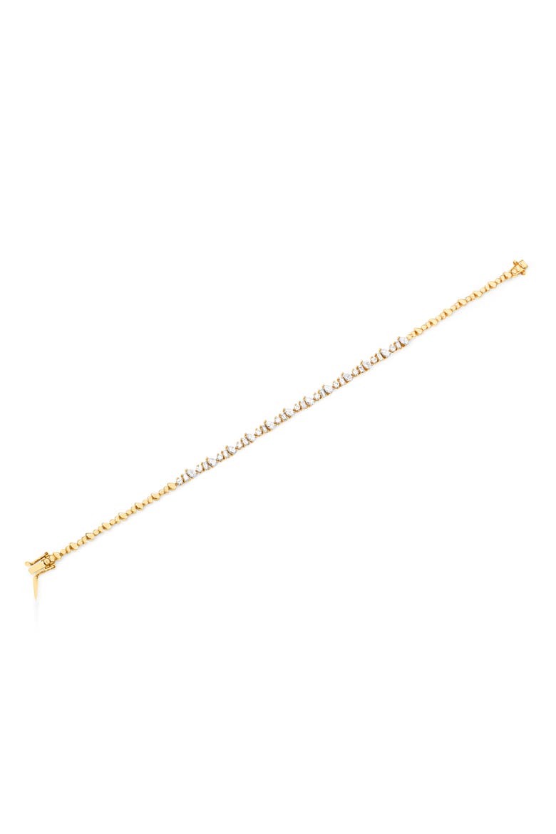 Multifaceted Diamond Eternity Bracelet, Alternate, color, 14K YELLOW GOLD