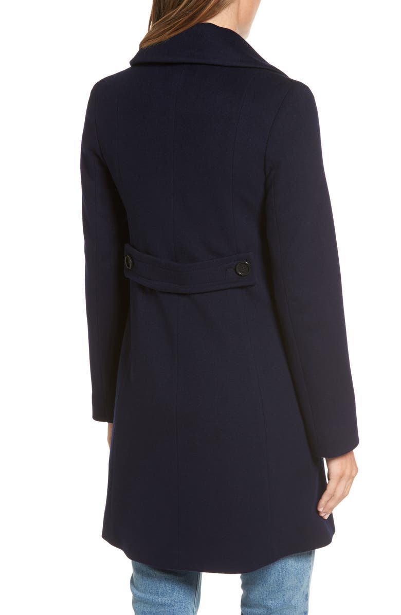 Fleurette Double Breasted Loro Piana Wool Coat, Alternate, color, 