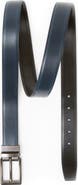 Mio Marino Reversible Leather Belt with Rotating Buckle