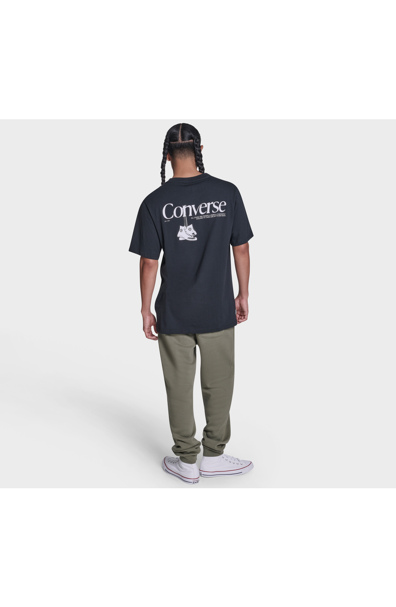 Converse Men's Hanging Shoes T-Shirt, Alternate, color, Converse Black