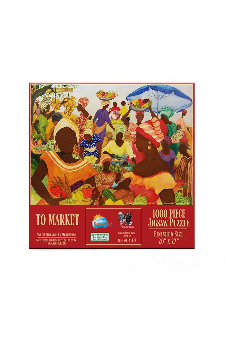 To Market 1000 piece Jigsaw Puzzle for Adults, Alternate, color, Multicolor