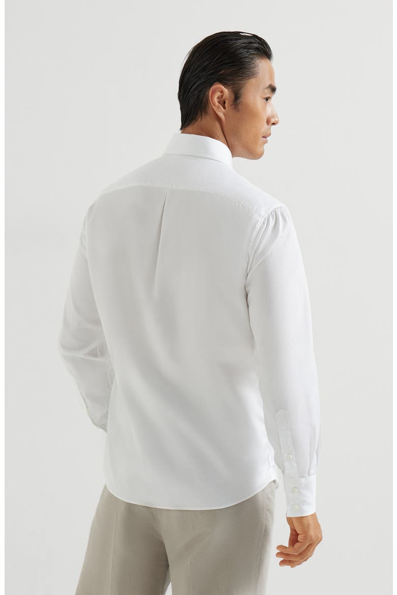 Button-down collar shirt, Alternate, color, White
