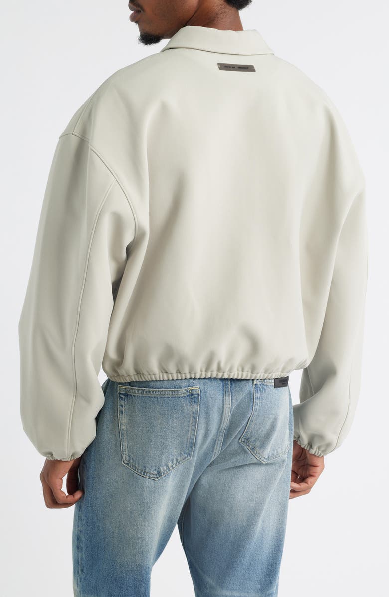 Fear of God Essentials Bonded Canvas Zip Jacket, Alternate, color, 