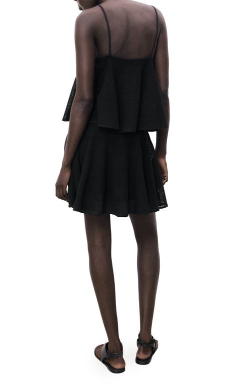 Mango Ruffle Knit Minidress