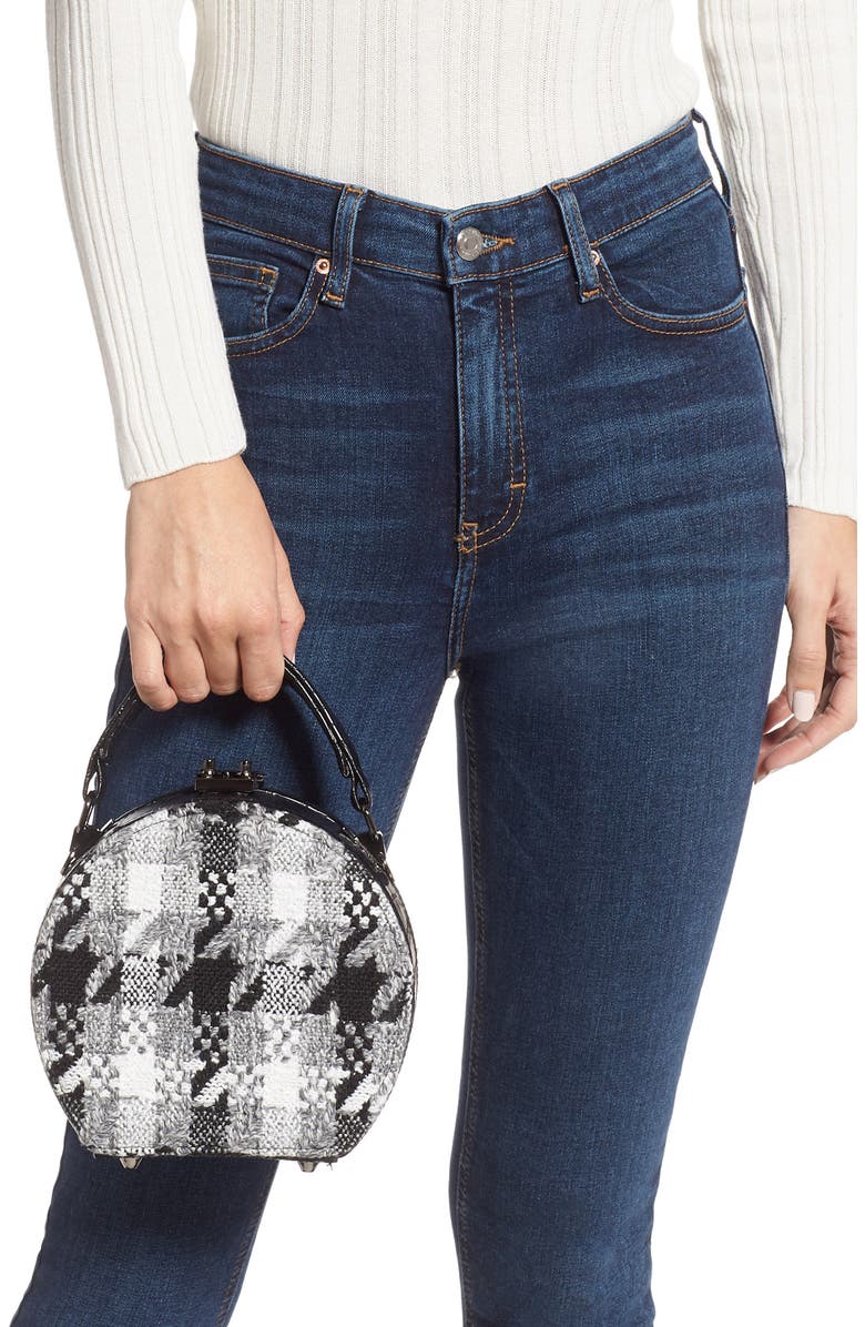 Sondra Roberts Tweed Canteen Crossbody Bag, Alternate, color,