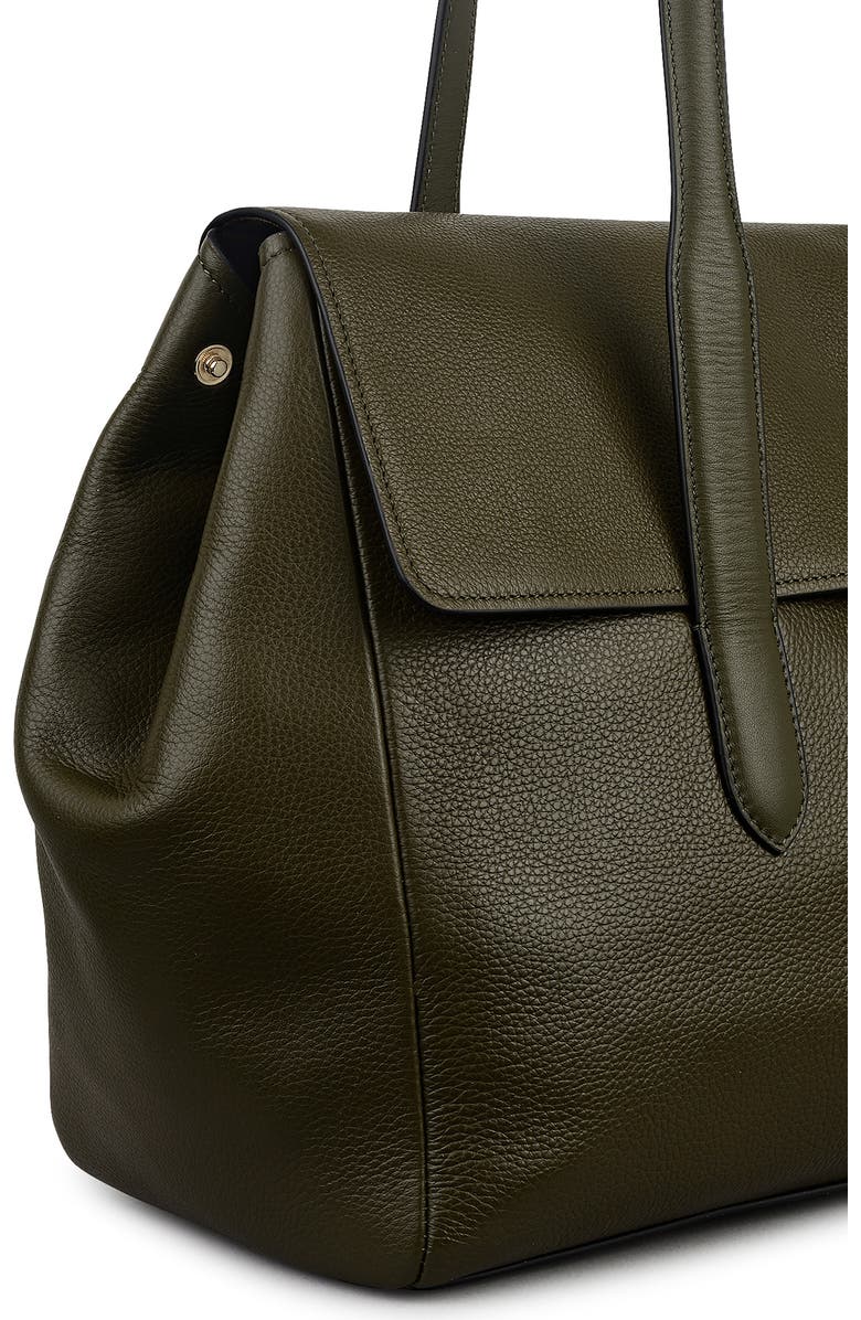 Radley Mayfair Lane Large Flapover Satchel Bag, Alternate, color, Pine Needle