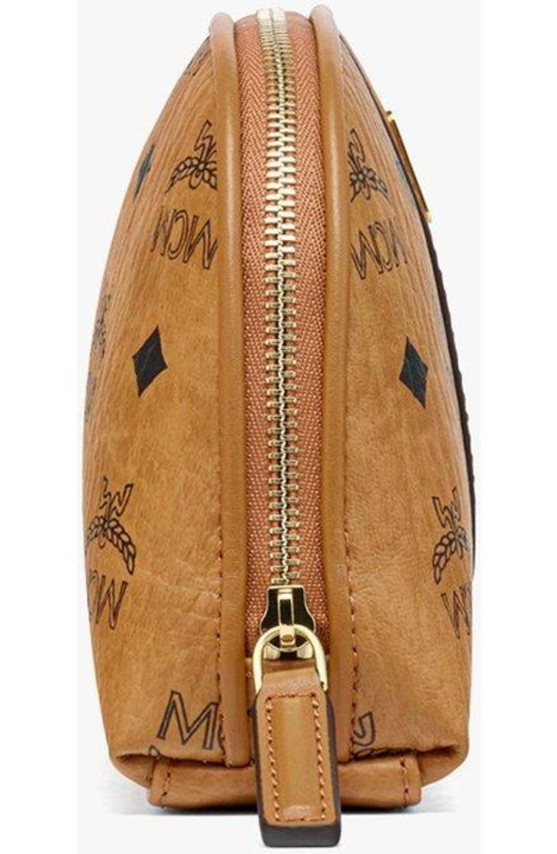MCM Aren Cosmetic Pouch in Visetos, Alternate, color,
