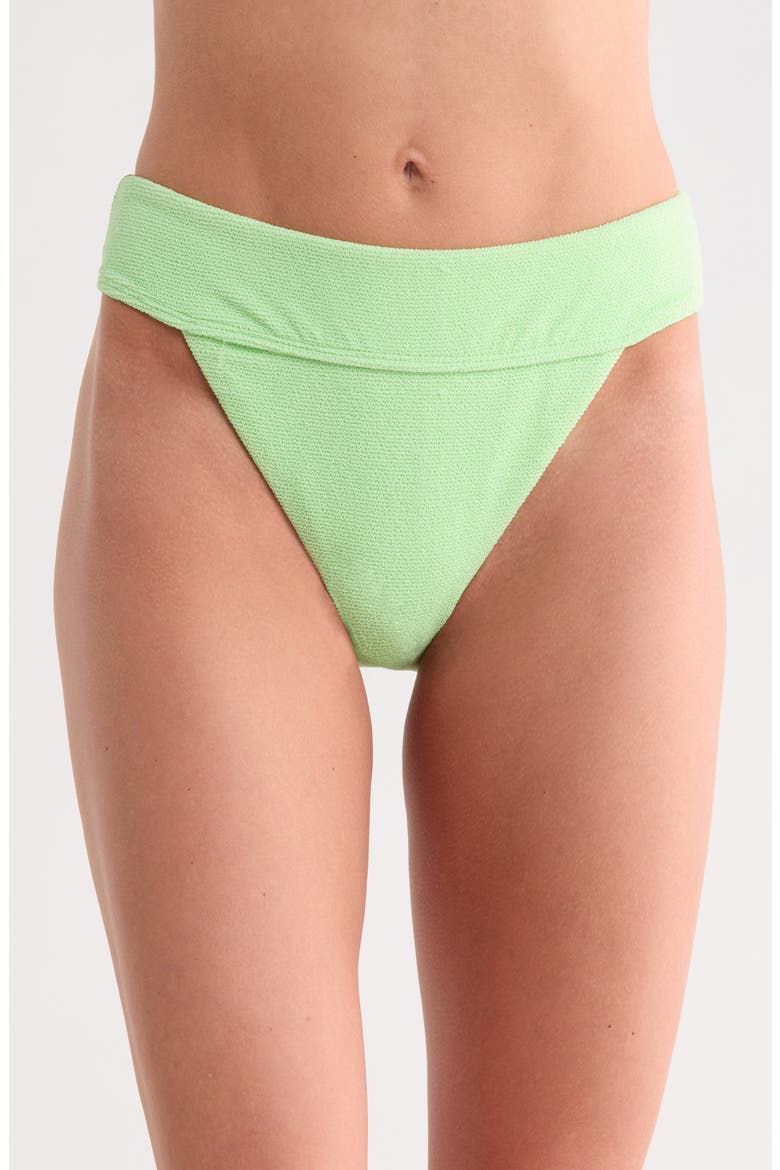 Sydney High Waist Bikini Bottoms, Main, color, PARADISE GREEN