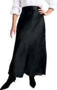 Jessica London Satin Maxi Skirt