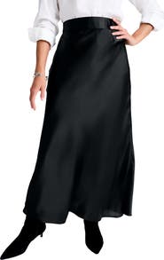 Jessica London Satin Maxi Skirt