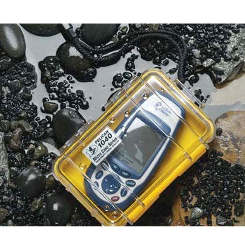 Pelican 1050 Micro Case for iPhone, Cell Phone, GoPro, Camera, and More, Alternate, color, Black/Clear
