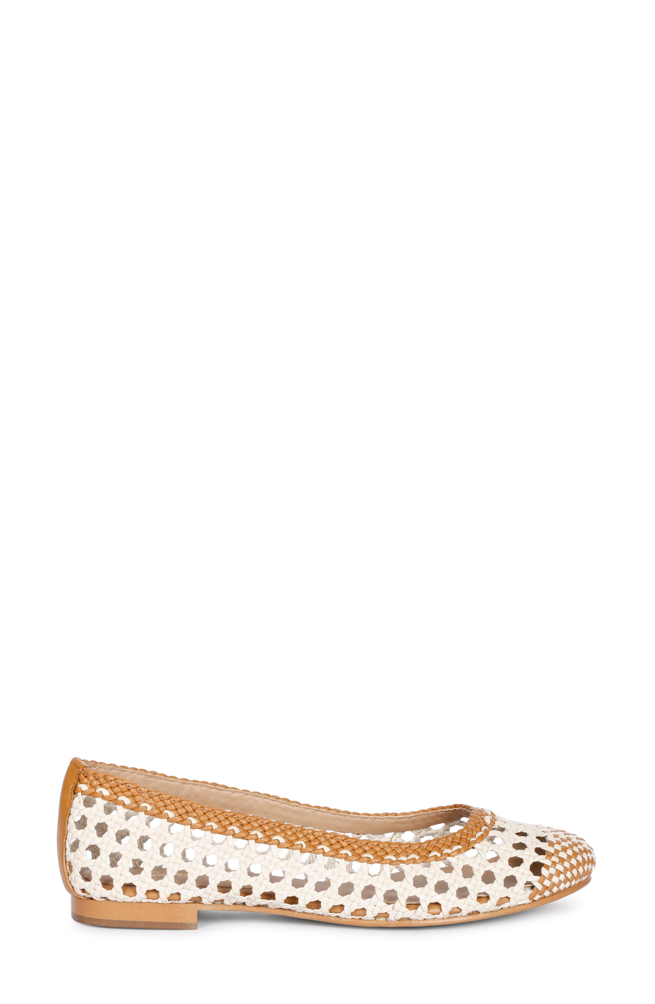SAINT G Via Woven Flat, Alternate, color, Tan Ivory