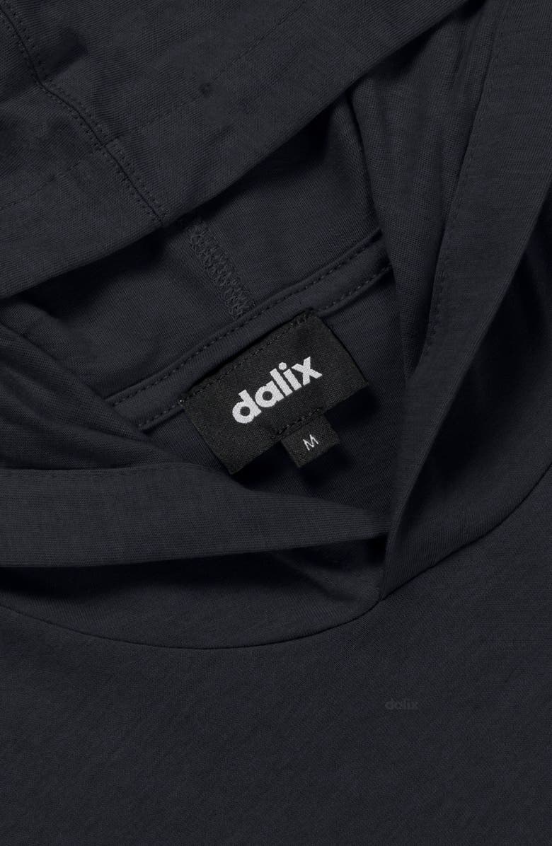 Dalix Mens Ghost Hooded Long Sleeve Jersey Tee, Alternate, color, Charcoal