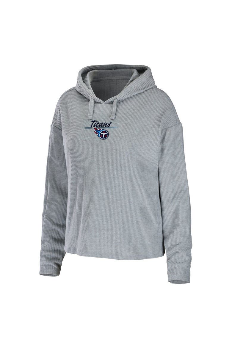 Women's WEAR by Erin Andrews Heathered Gray Tennessee Titans Pullover Hoodie & Pants Lounge Set, Alternate, color, Heather Gray