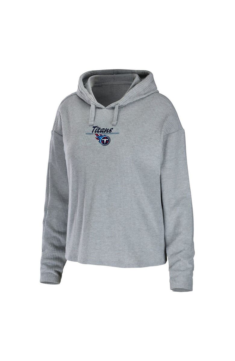 WEAR by Erin Andrews Women's WEAR by Erin Andrews Heathered Gray Tennessee Titans Pullover Hoodie & Pants Lounge Set, Alternate, color, 