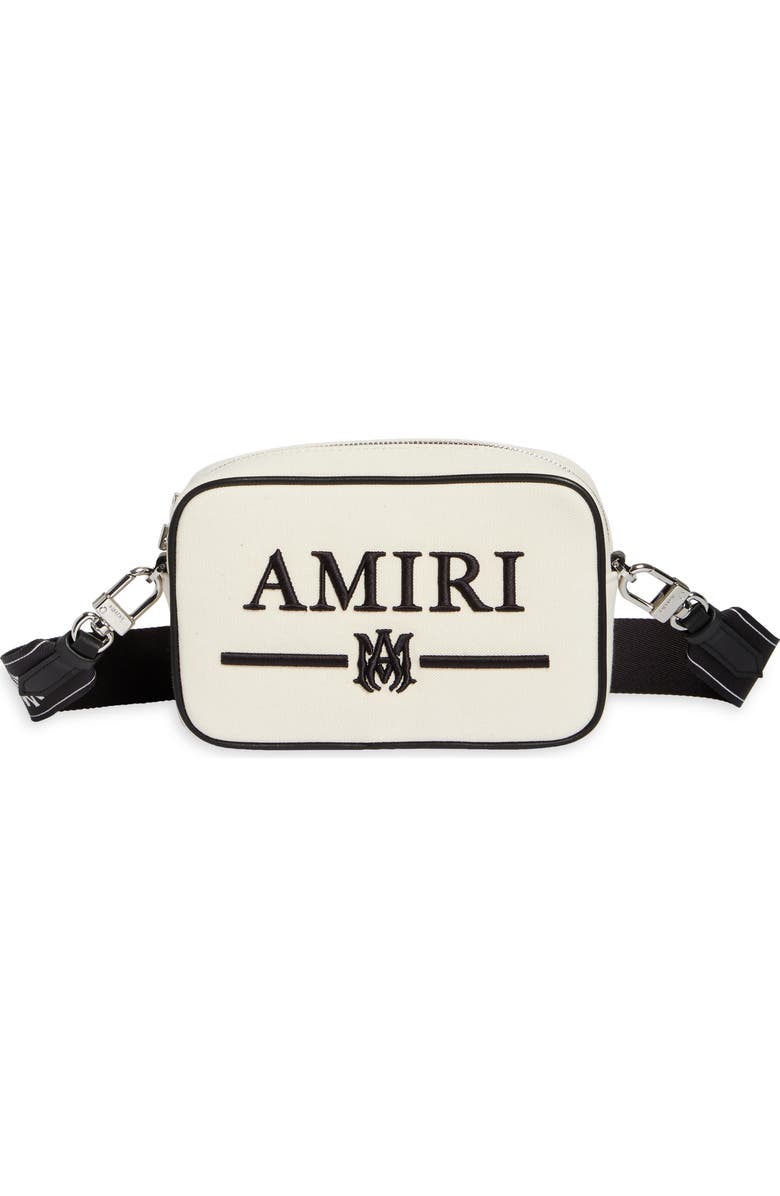 AMIRI Monogram Logo Canvas Camera Bag, Main, color,