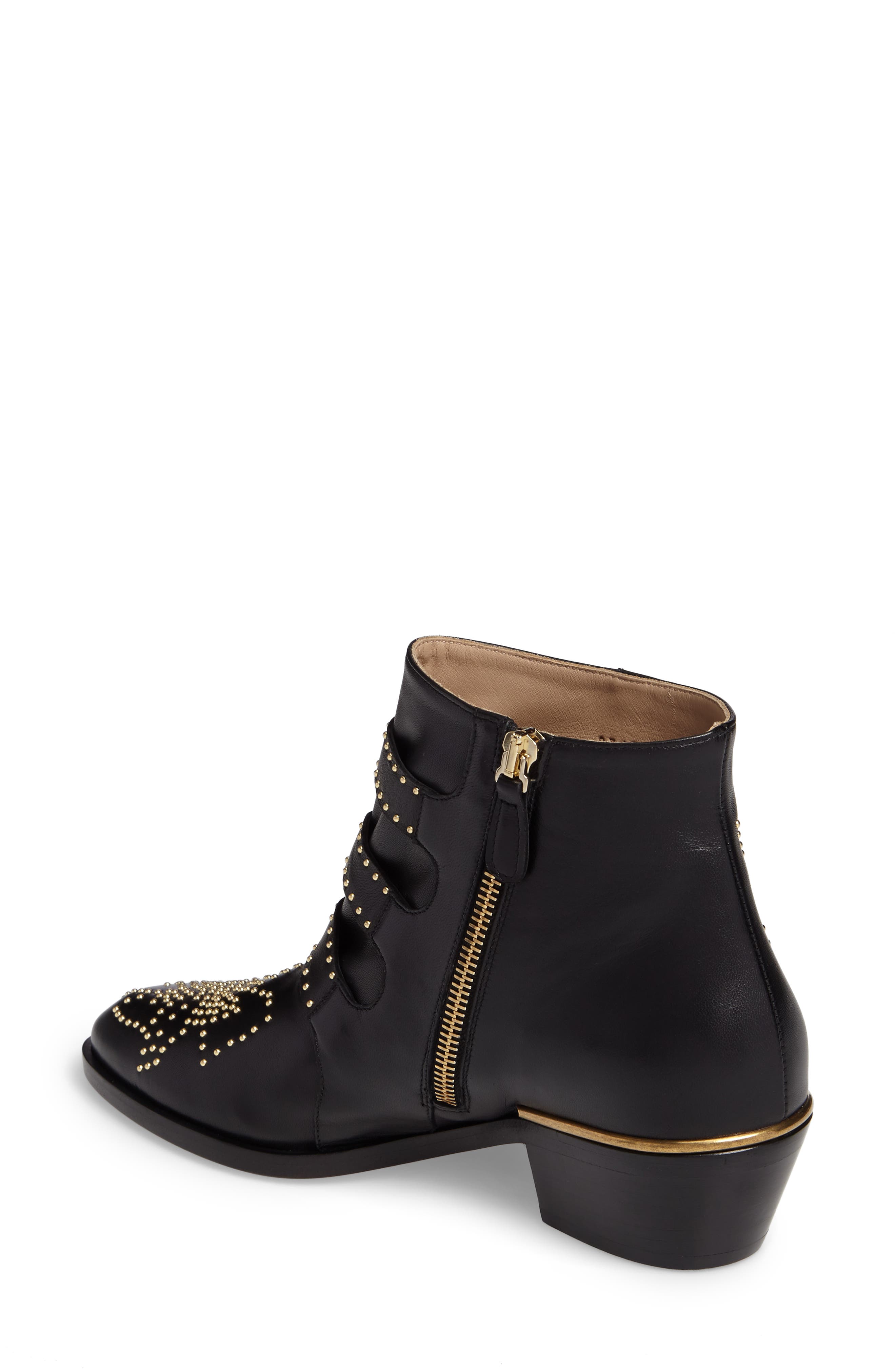 Chloé Susanna Stud Buckle Bootie, Alternate, color, 