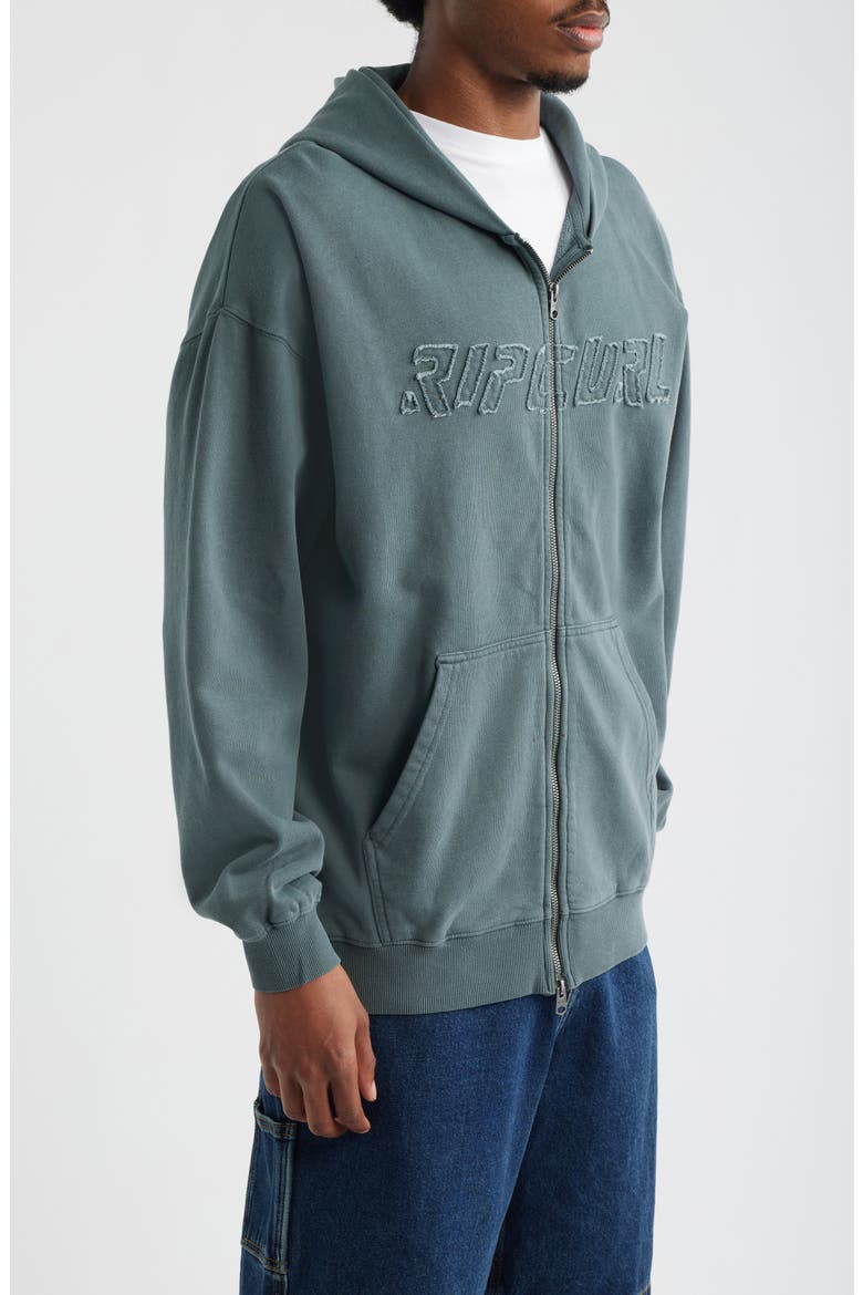 Liquid Trips Zip Hoodie, Alternate, color, PINE NIGHT