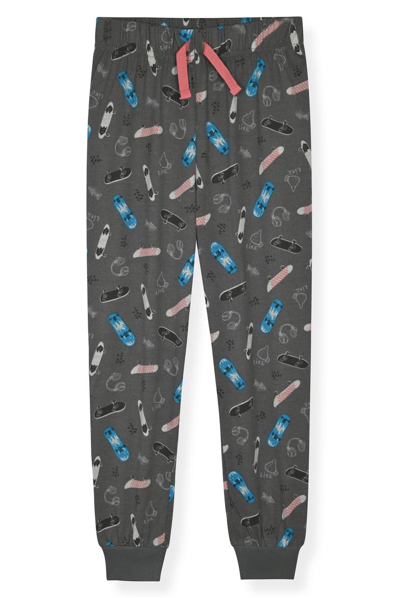 Kids' Graphic T-Shirt & Joggers Pajama Set, Alternate, color, NAVY