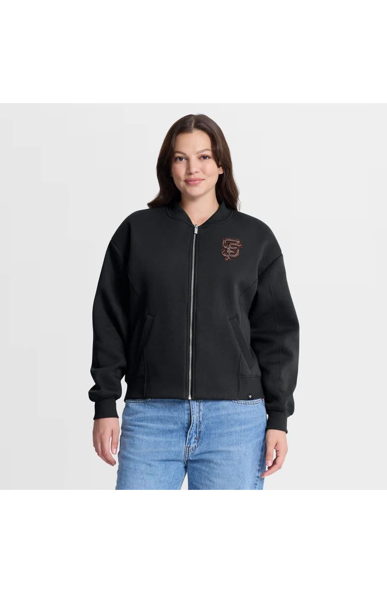 FANATICS Women's Fanatics Black San Francisco Giants Oversized Rage Against Full-Zip Jacket, Alternate, color, Black