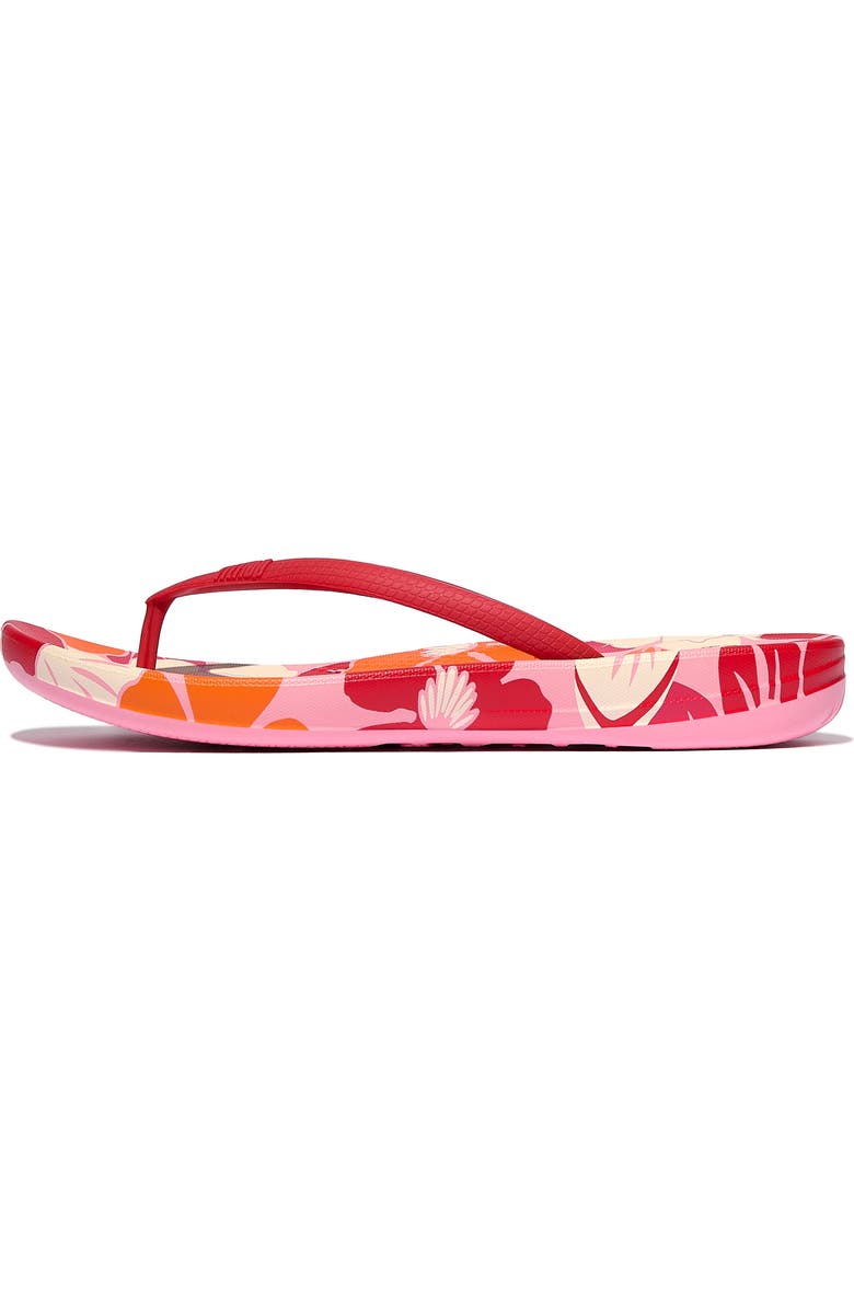 FitFlop iQushion<sup>™</sup> Flowerz Flip Flop, Alternate, color, Redberry Mix