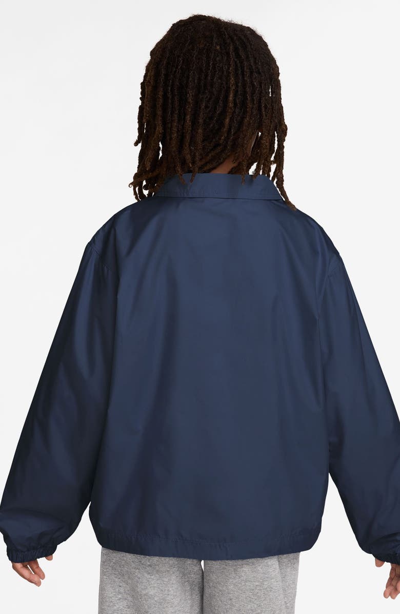 Nike Kids' Club Water Repellent Jacket, Alternate, color, Midnight Navy/ White