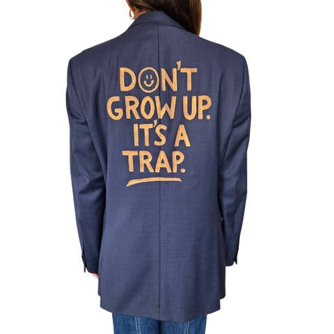 Dont Grow Up Blue Blazer